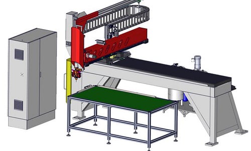Polyurethane Foam-in-Place Gasketing Machine
