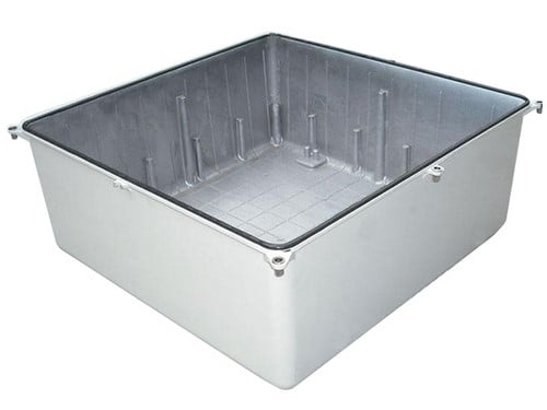Gasket sealing of square light cover